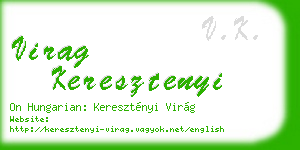 virag keresztenyi business card