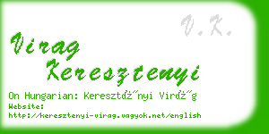 virag keresztenyi business card